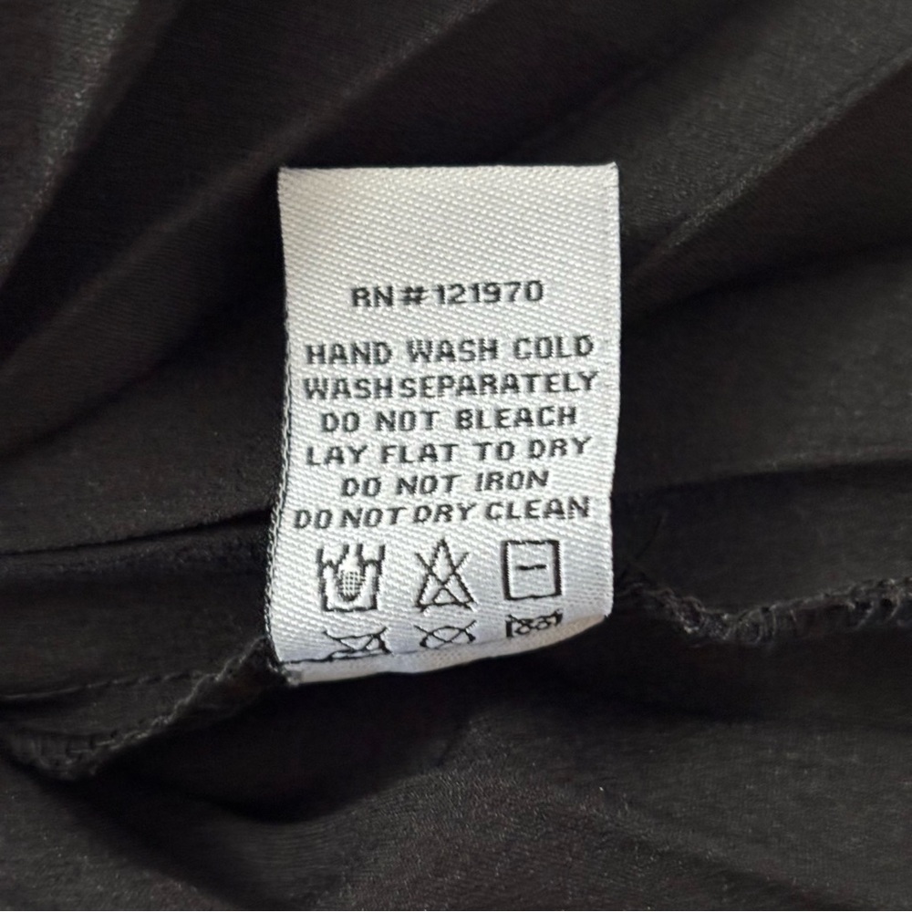 Baltic Born Aubree Accordion Pleated V-Neck A-Line Midi Dress Black Large NWT - Picture 15 of 16